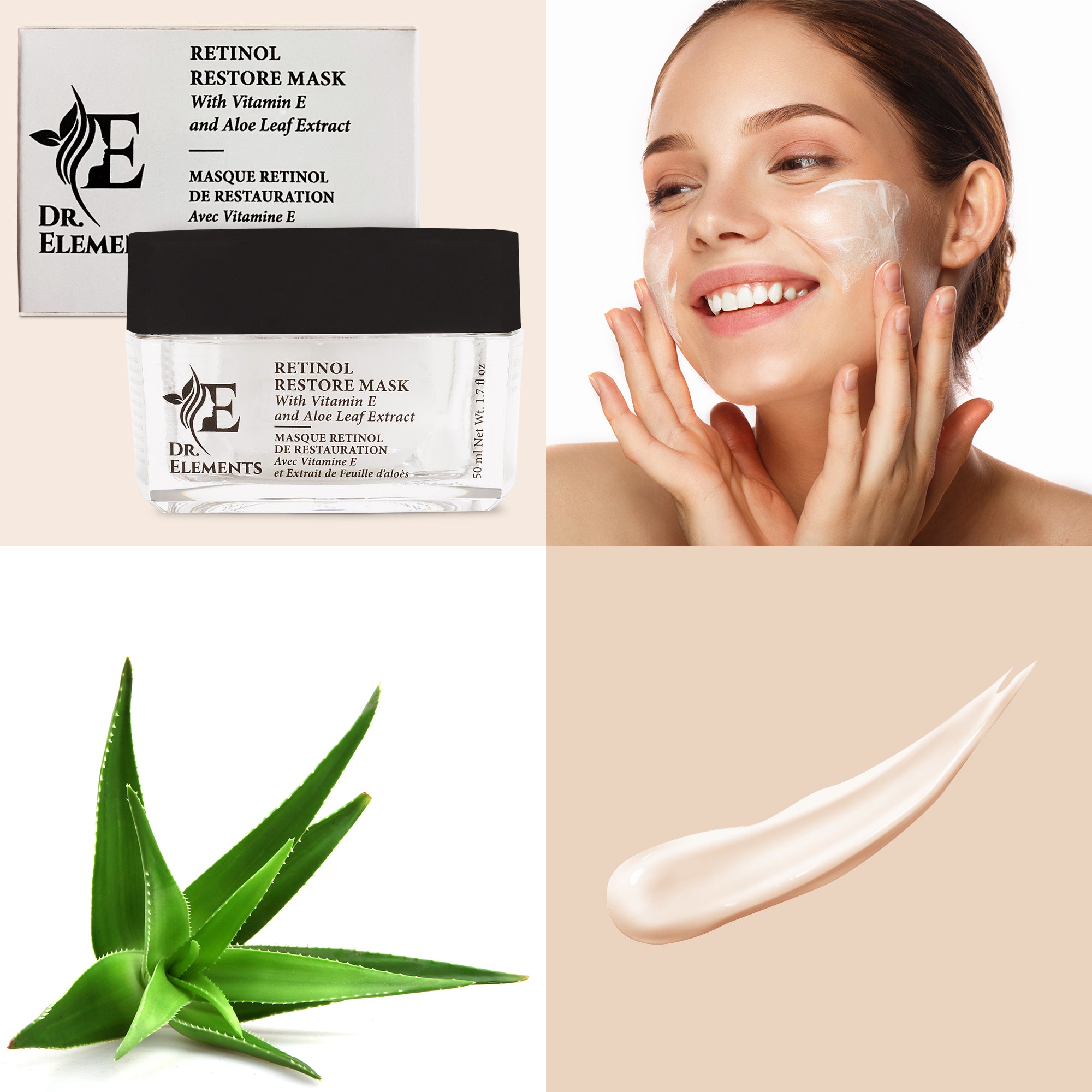 Retinol Restore Mask (with Vitamin E and Aloe Leaf Extract)