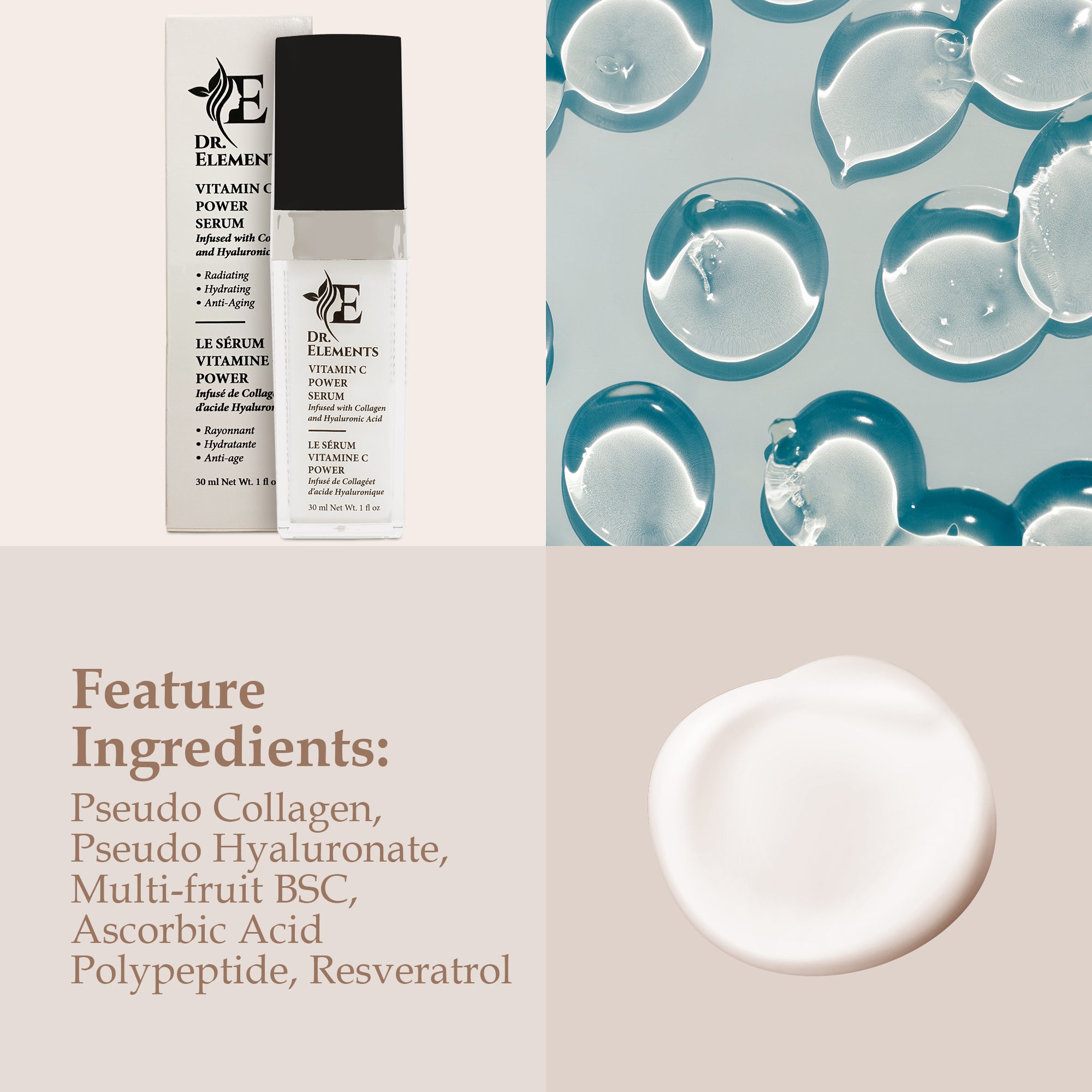 Vitamin C Power Serum (Infused with Collagen and Hyaluronic Acid)